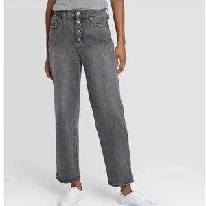 Universal Thread Vintage Straight Jeans Grey, size 12